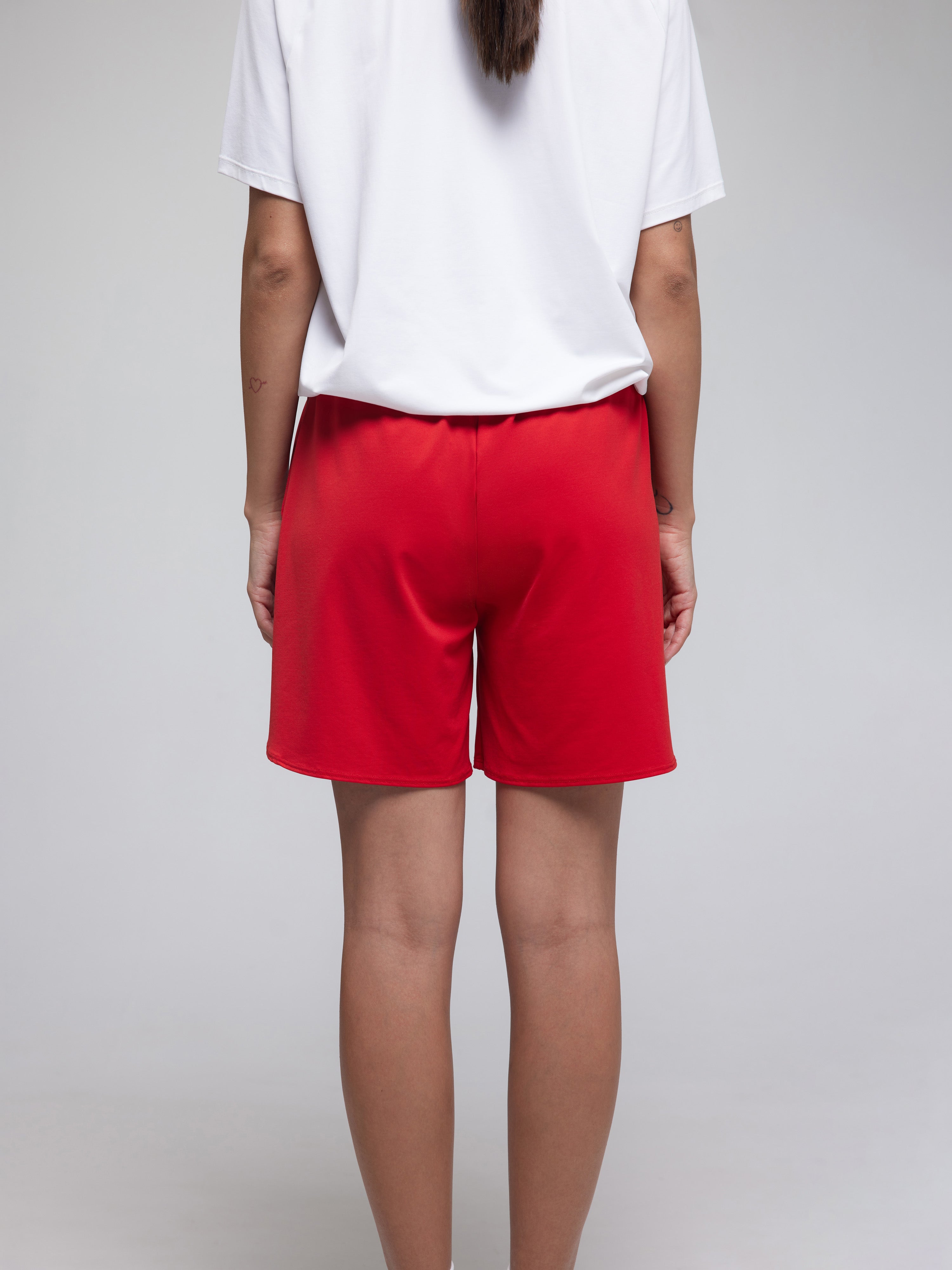 Red Match Shorts