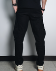 Black Casual Cargo Pants